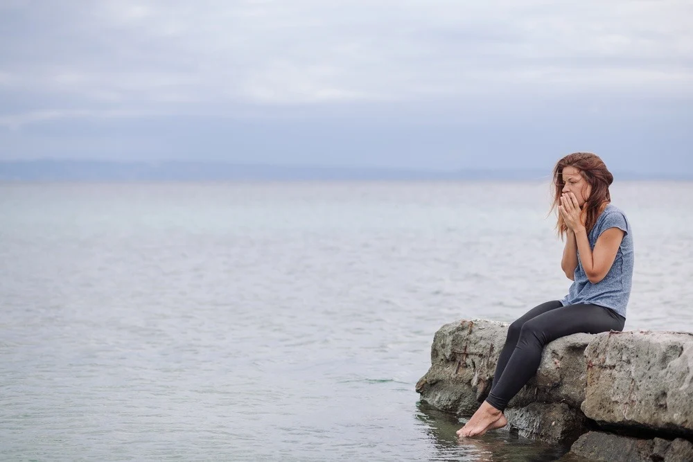 woman at the seashore during Ambien addiction treatment in Los Angeles