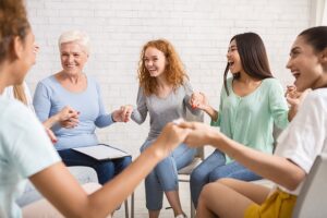 group of girls participating in peer support for recovery in Los Angeles