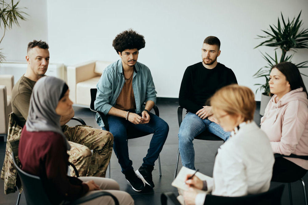 group of patients on xylazine addiction treatment
