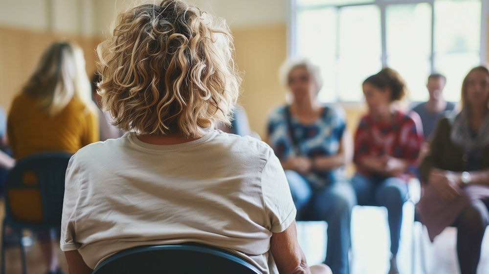 group therapy session in outpatient treatment