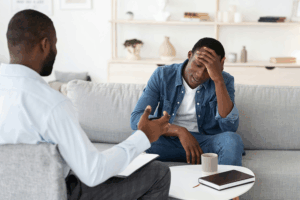 therapy session focused on International Overdose Awareness Day