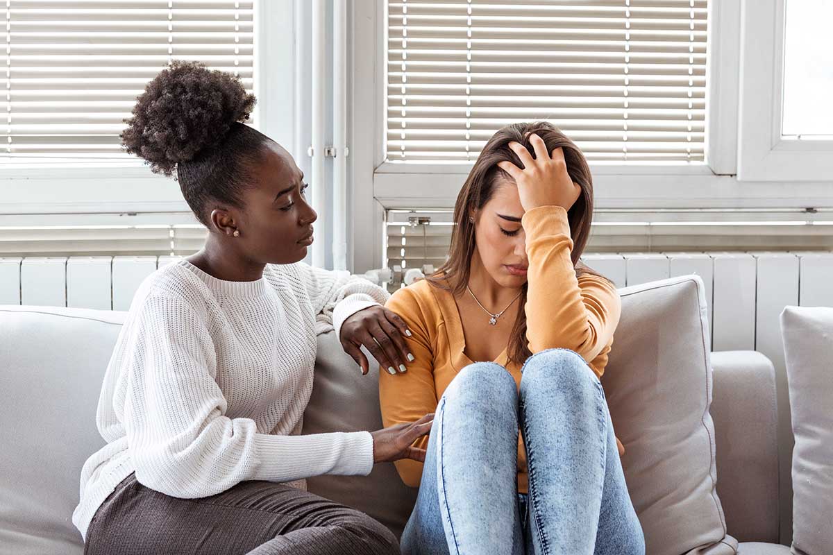 a woman struggles with grief and substance abuse