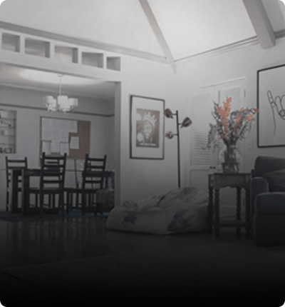 common area leading to dining room at Sober living Maryland House