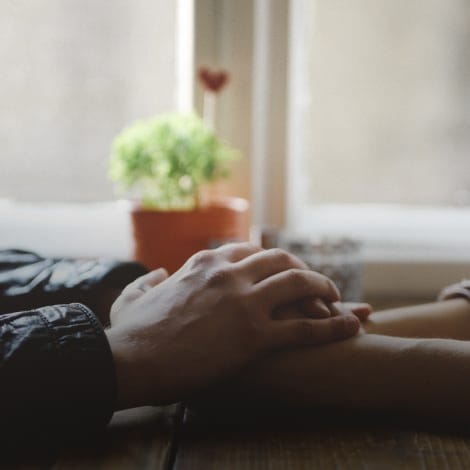 holding hands during substance abuse treatment programs