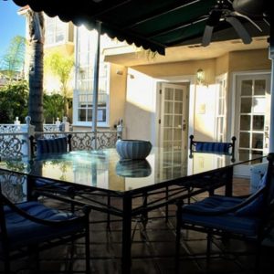 outside table at hayes house