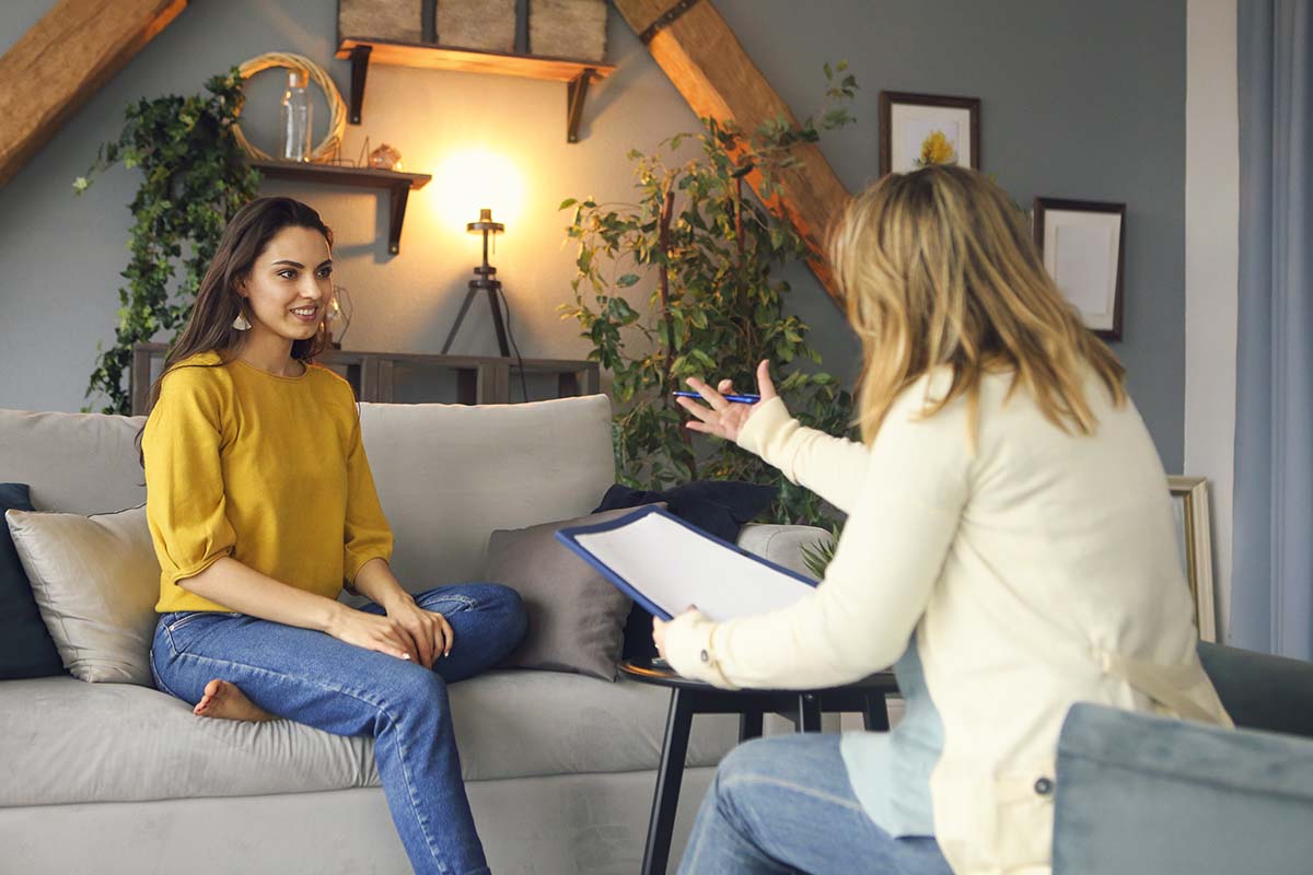 people at a private one on one facility