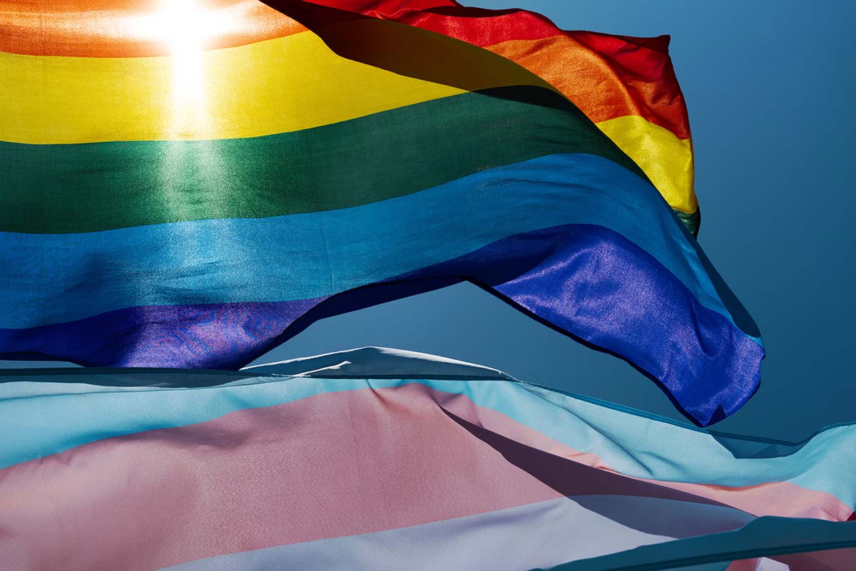 a flag represents lgbtq rehab for addiction